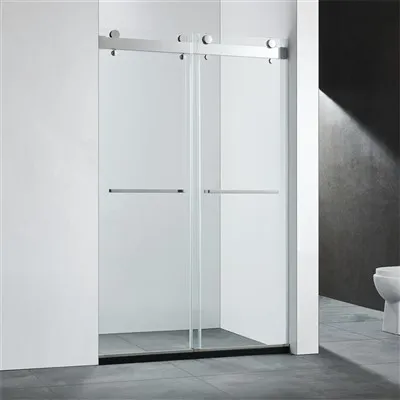 Glidande dusch dörr krom