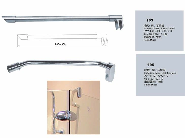 Rectangle Pivot Frameless Shower Doors